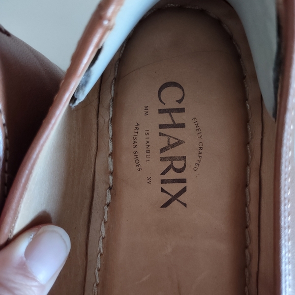 Charix Shoes Womens Size 41 / 9.5 US Camel Brown Loafers Slip On Flats Leather - Picture 8 of 8